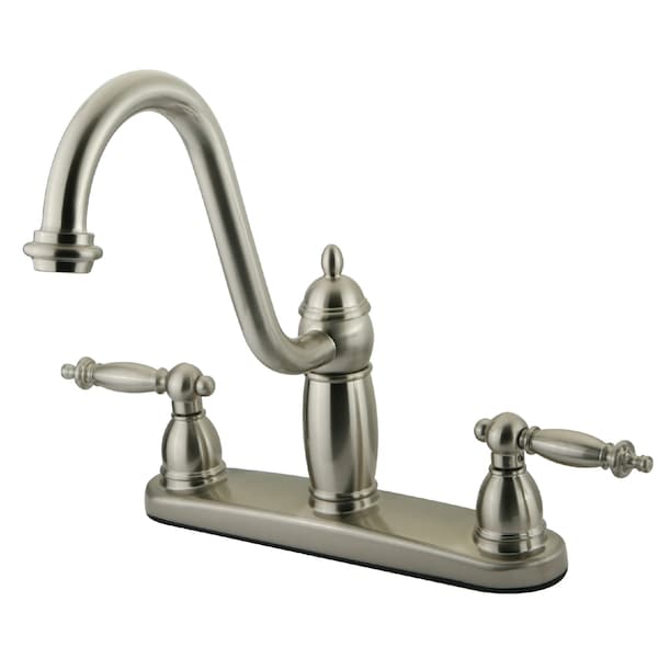 Kingston Brass Templeton Centerset Kitchen Faucet, Brushed Nickel KB7118TLLS - main